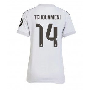 Lacne Ženy Futbalové dres Real Madrid Aurelien Tchouameni #14 2025-26 Krátky Rukáv - Domáci